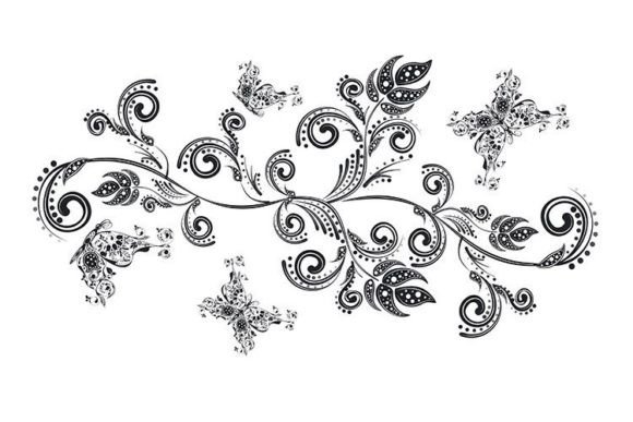 Evaluating the Vintage Floral Ornament with Butterflies Collection