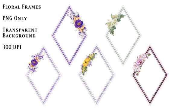 Floral Frames Vol 14: Digital Designs for Cards and Invitations