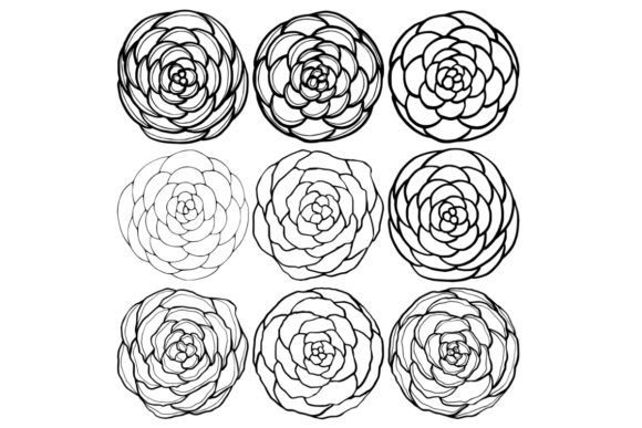 Floral Shapes Line Art: A Creative Toolkit for Modern Design