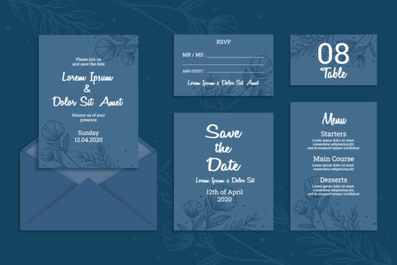 Hand Drawn Florals for Your Wedding Invitations