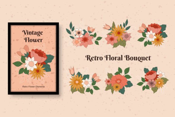 Romantic Vintage Floral Bouquet: A Creative Toolkit