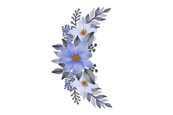 The Arrangement of Purple Floral Frame: A Versatile Watercolor Artwork for Creative Projects