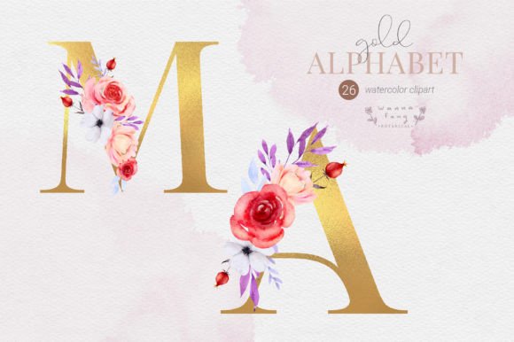 The Creative Power of Watercolor Floral Alphabet Clipart PNG