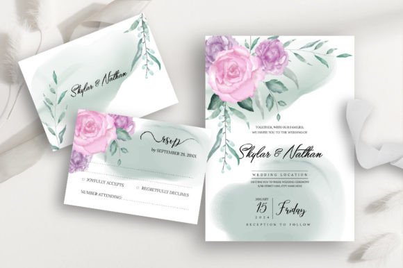 The Rose Floral Foliage Wedding Invitation: Setting the Tone for a Modern Celebration