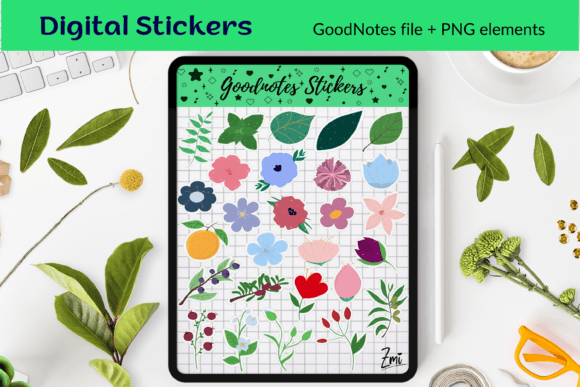 Unlocking Creativity and Productivity with Botanical Floral Digital Stickers PNG