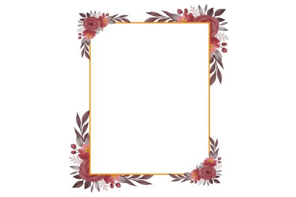 Unlocking Creativity with a Red Floral Frame Illustration