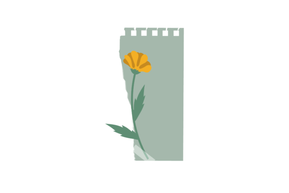 Unlocking Creativity with a Simple Floral Blue Note Illustration