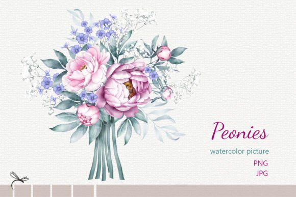 Watercolor Peonies: A Versatile Design Asset