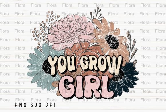 You Grow Girl: A Retro Design Asset